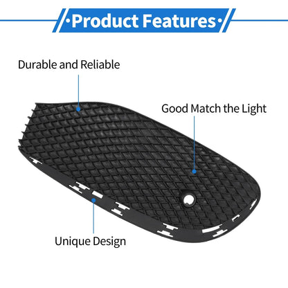 Front Right Fog Light Grill for Mercedes-Benz (2010-2015) Black 1 x Pc