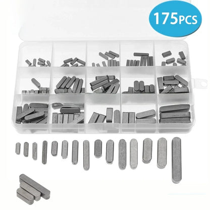175 x Parallel Drive Shaft Key Stock Set Carbon Steel for Technical Use