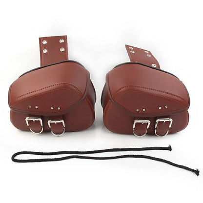 Universal PU Leather Saddle Bags for Harley Sportster Dyna