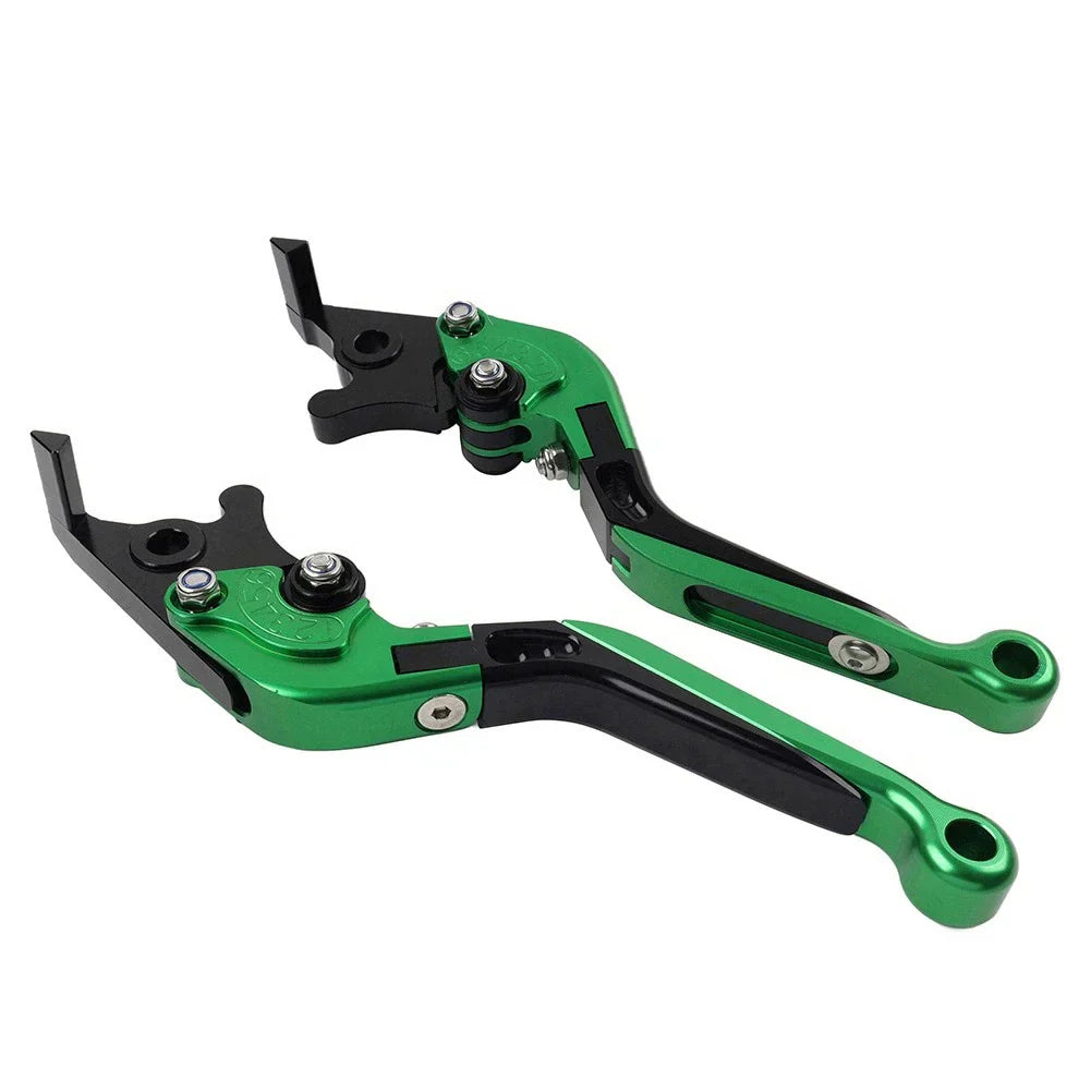 Green CNC Folding Extendable Brake Clutch Levers for BMW S1000XR (2015-2021)