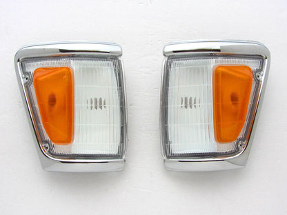 Chrome Indicator Corner Lights for 88-97 Toyota Hilux LN106 4WD (88-97)