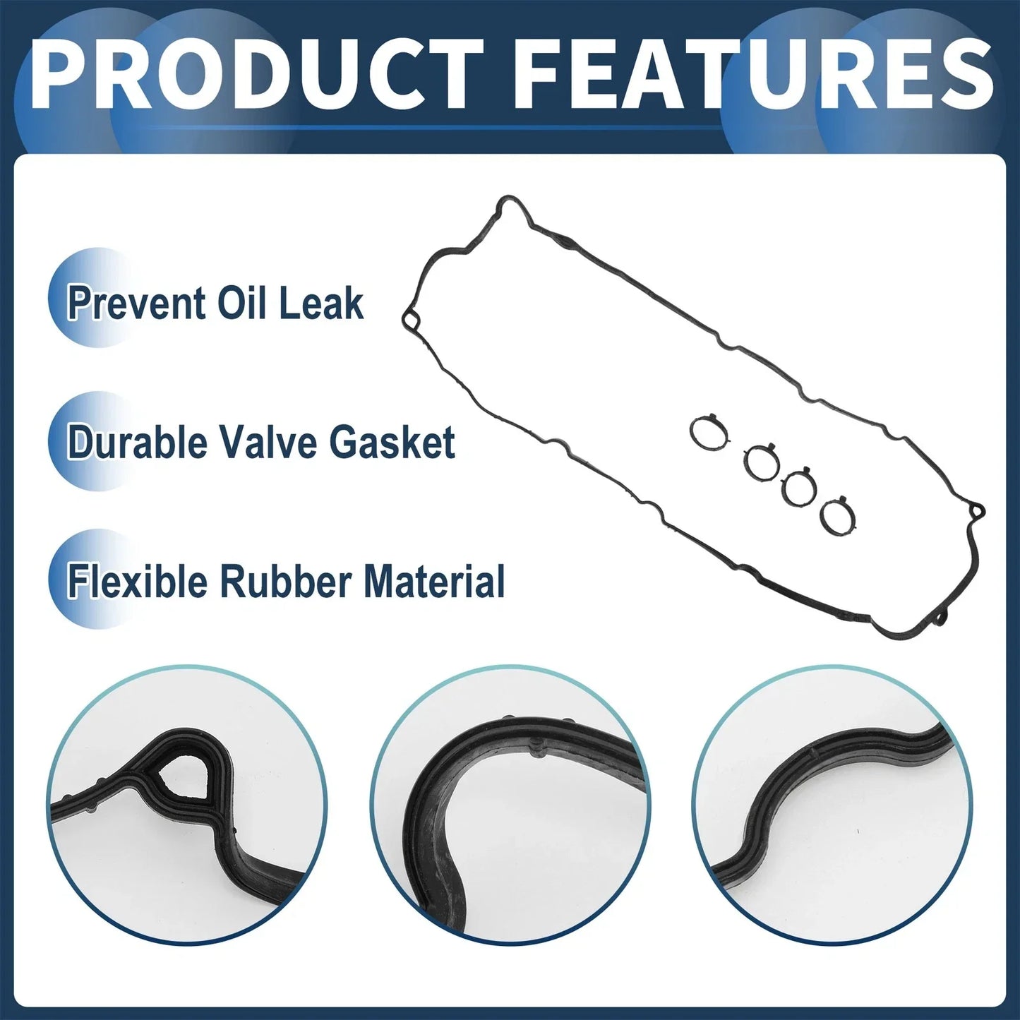 Engine Valve Cover Gasket for Porsche Panamera (2009-2016) 1 Set