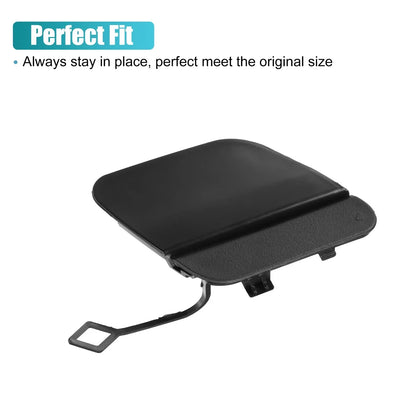 Rear Bumper Tow Hook Cap for Mercedes E-Class (2017-2023) Unpainted Black