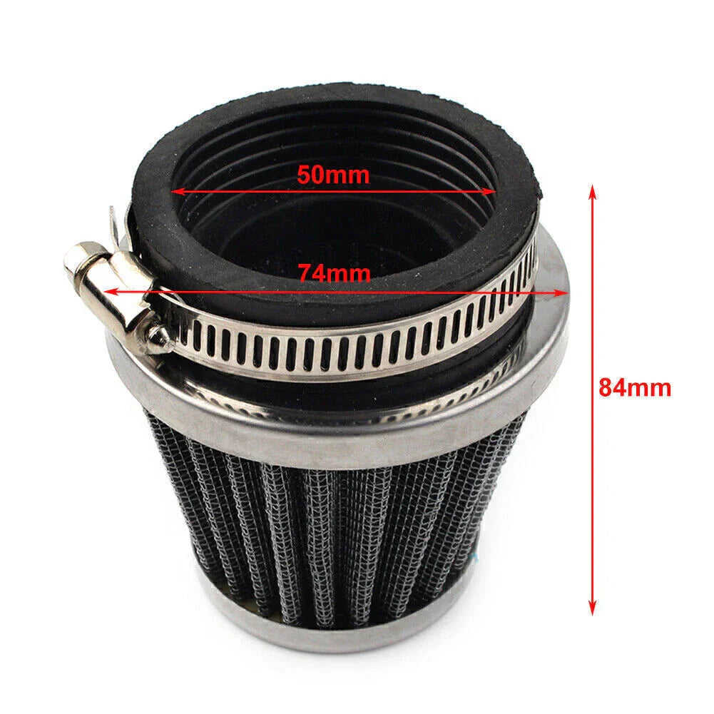 50mm Air Filter for Honda Yamaha Suzuki ATV Dirt Bike