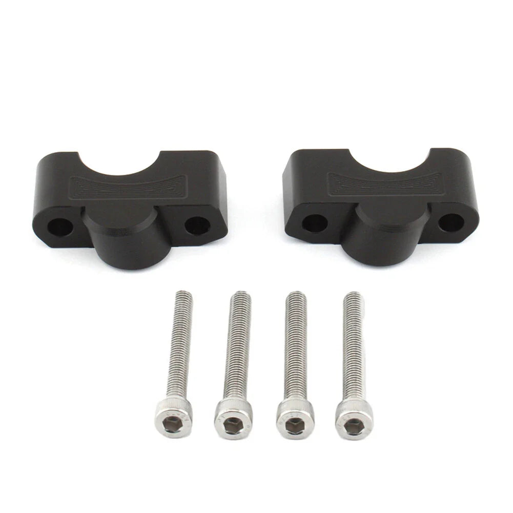 CNC Handlebar Raiser Clamp for Tiger Sport 660 (2022-2024) Black