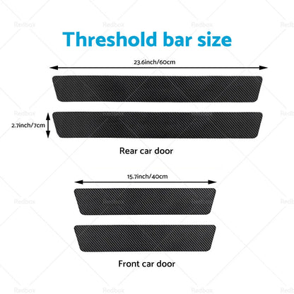 4PCS Door Sill Threshold Stickers for Ford Ranger Wildtrak (2012-2023)
