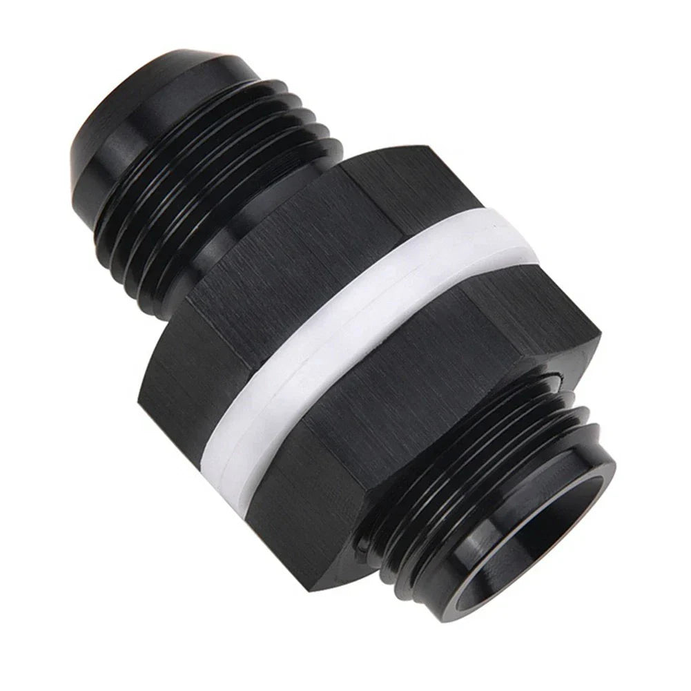 Flare Fuel Cell Bulkhead Fitting w/ Washer for Car - Black (N/A)