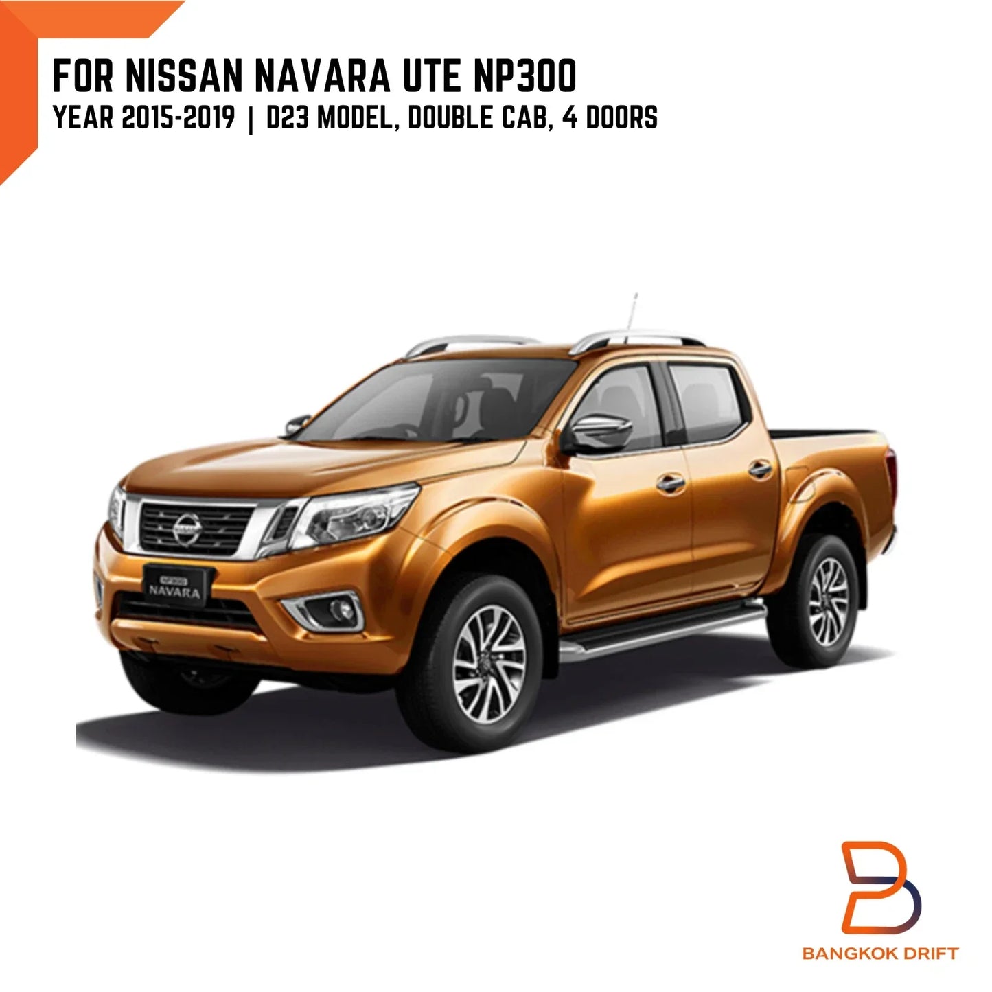 Visor Rain Shield Wind Deflector for Nissan Navara NP300 D23 (2015-2019)