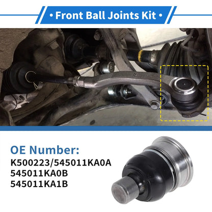 2 x Front Lower Ball Joints for Chevrolet City Express (2015-2018)
