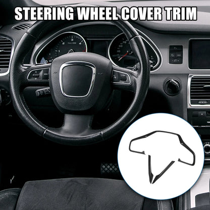 3 Pcs Steering Wheel Cover Trim for Honda Civic (2016-2021) Carbon Fiber