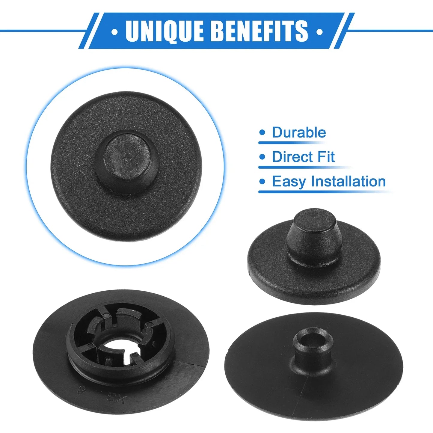 2 x Car Holder Retainers for Volkswagen Audi Plastic Black
