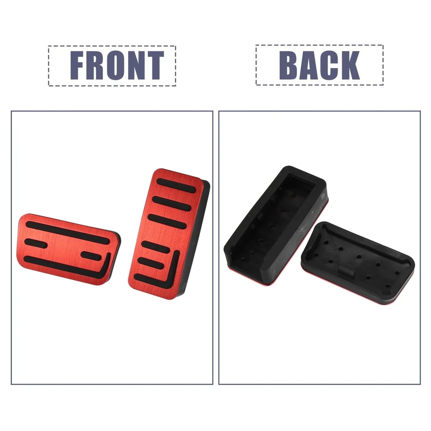 Foot Pedal Brake Gas Pedal Pad Kit 2 x Non-Slip Covers for Honda Fit (2021)