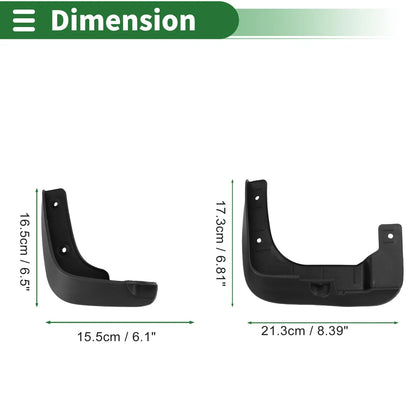 Mud Flaps Splash Guards for Hyundai i10 (2010-2015) with Mount Accessories