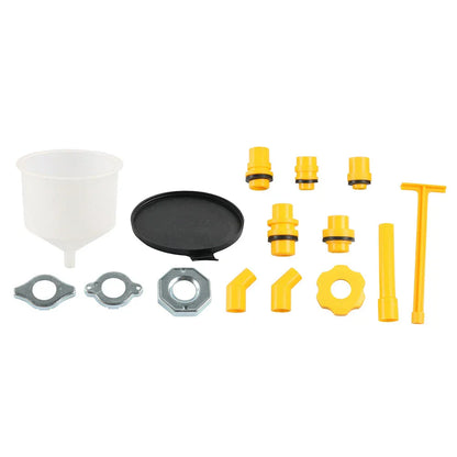 15 Pcs Auto Fluid Oil Spill Proof Radiator Coolant Filling Funnel Kit