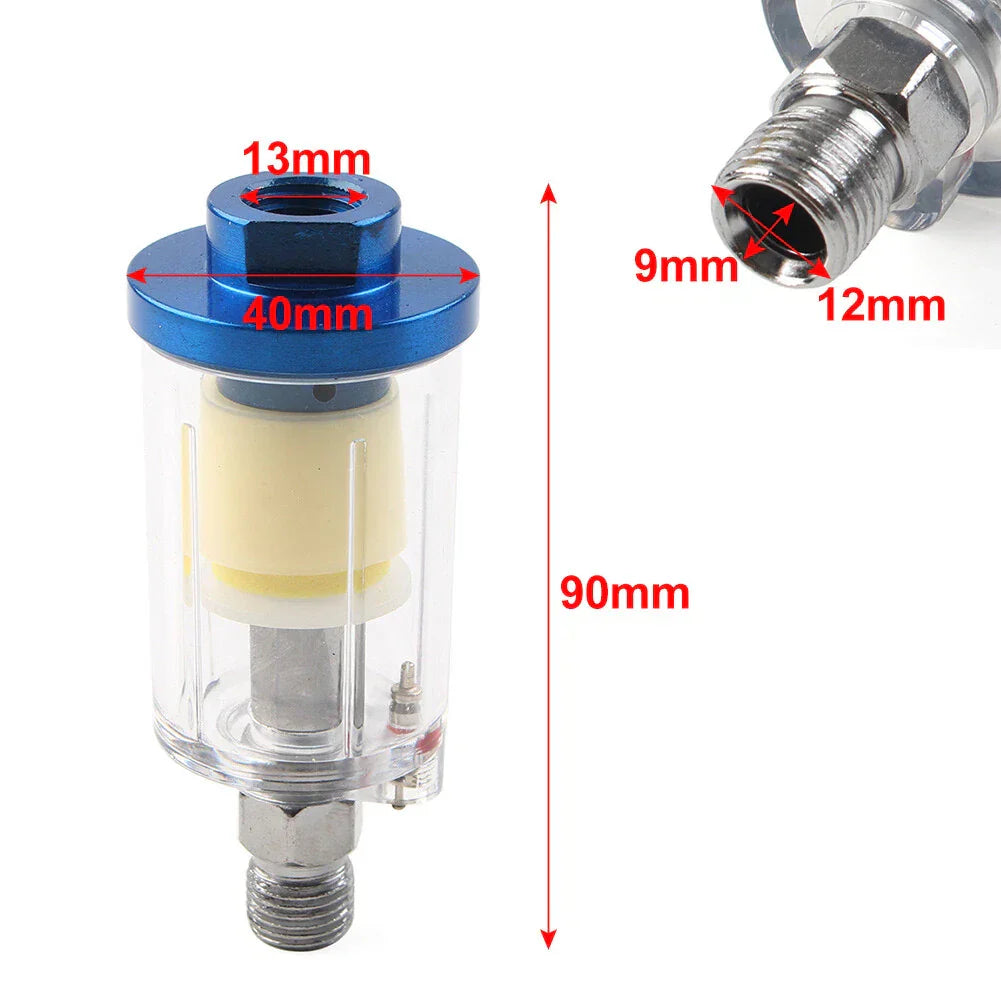 1/4" Inline Air Oil Water Filter Trap for Compressor Spray Paint Gun