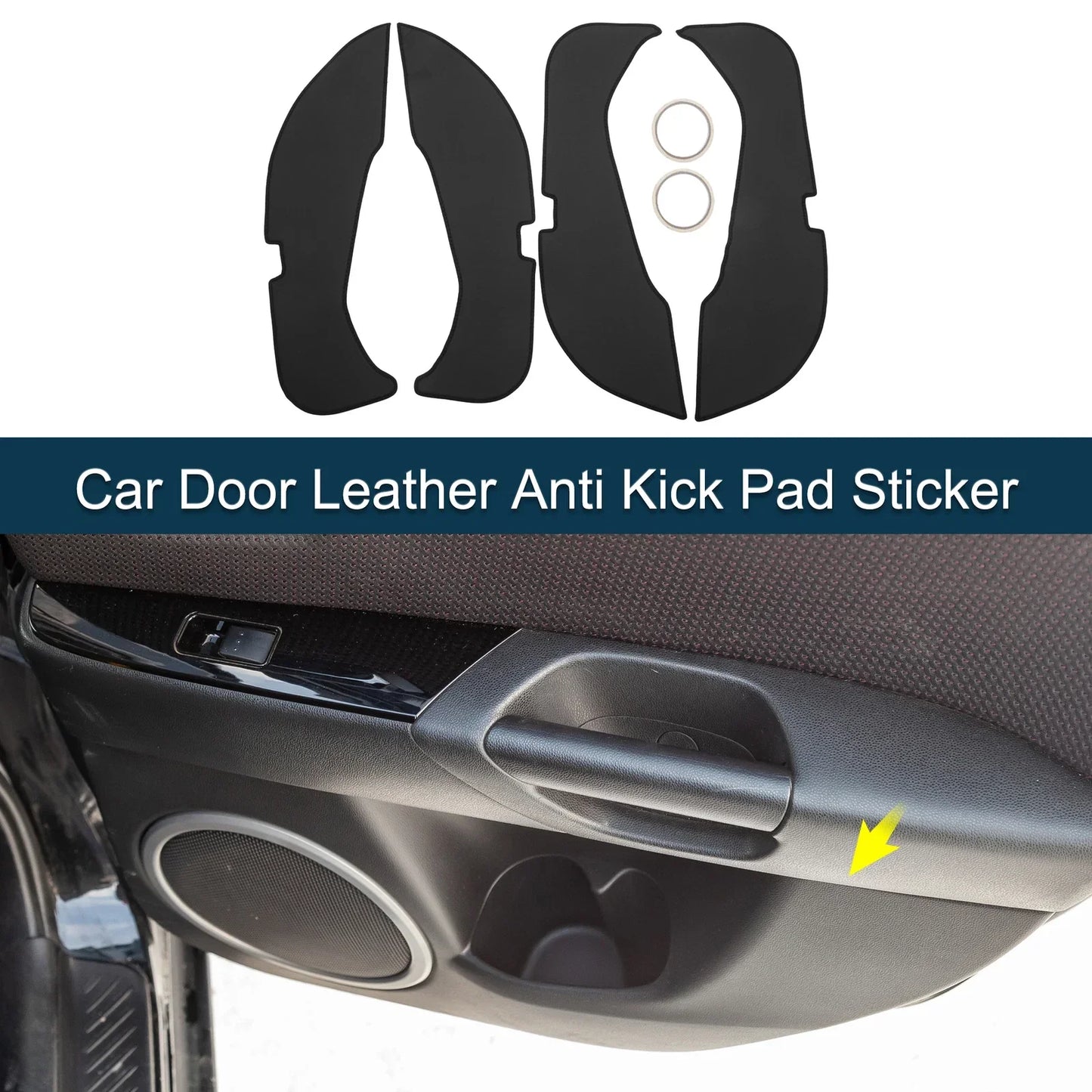 Car Door Leather Anti Kick Pad Sticker for Mercedes-Benz E Class (2016)