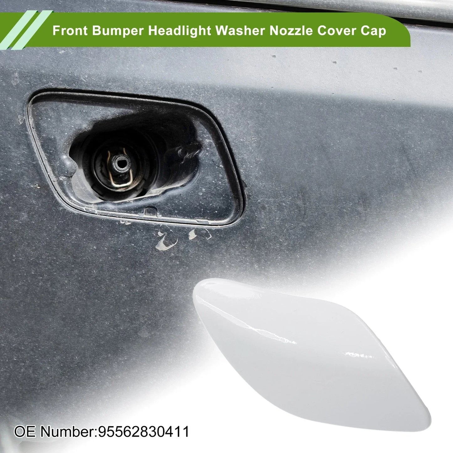 Washer Nozzle Cover for Porsche Cayenne Turbo GTS (2011-2018) - White