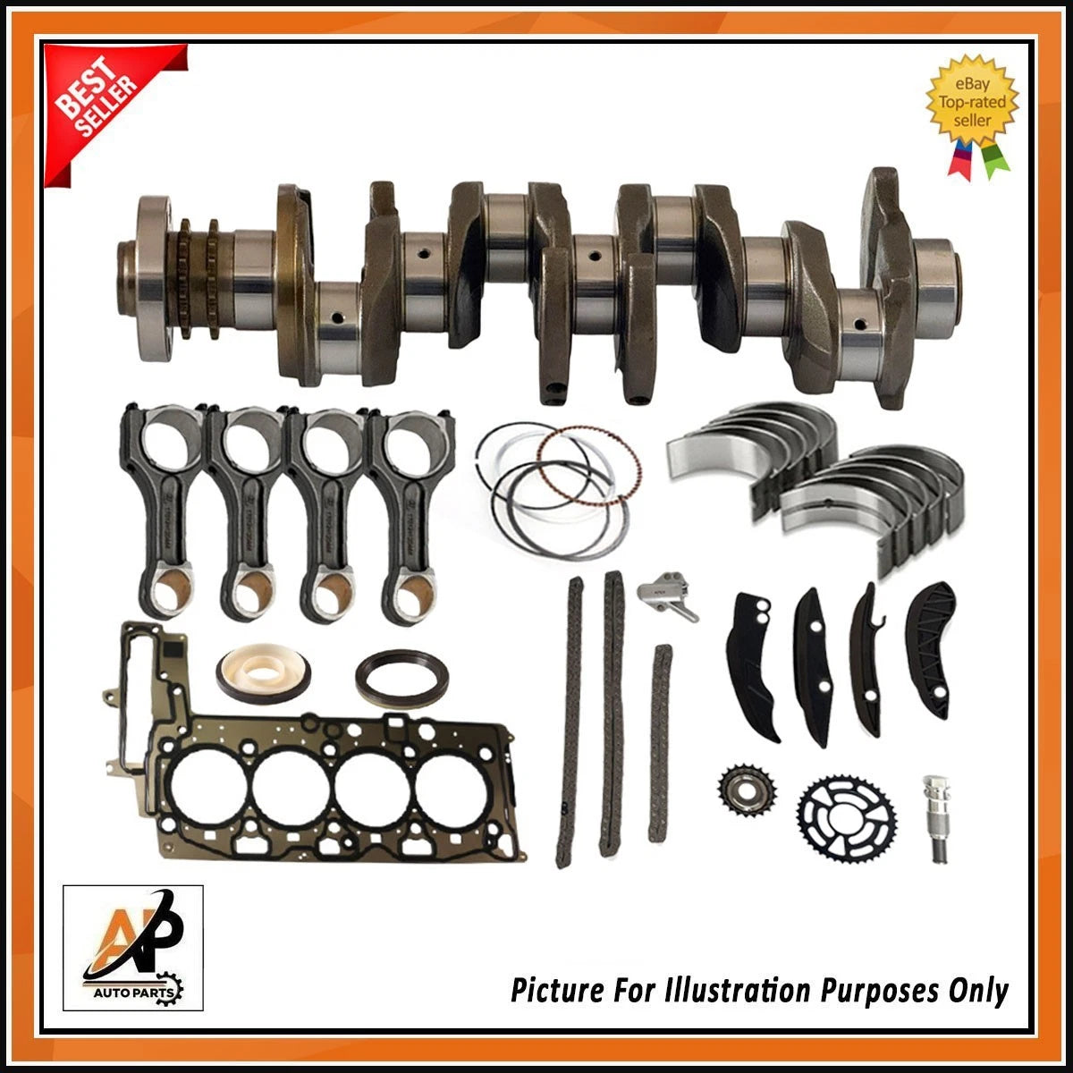 Engine Crankshaft Rebuild Parts Kit for BMW 1 Series E88 (2008–2013)