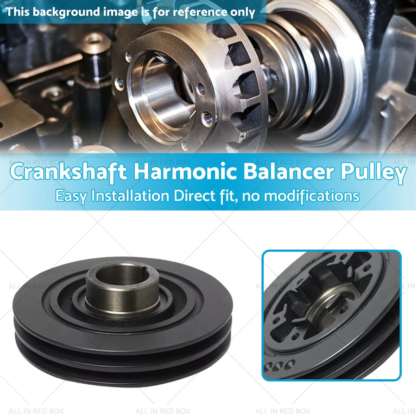 Crankshaft Harmonic Balancer Pulley for Landcruiser HZ170-HZ181, HDJ80