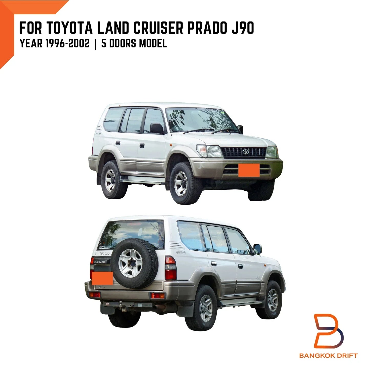 Fender Flare Arch for Toyota Land Cruiser Prado (1996-2002)