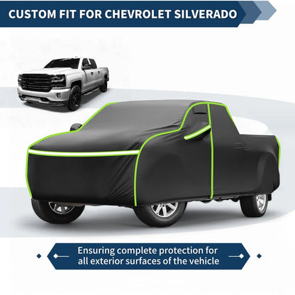 Waterproof Car Cover for Chevrolet Silverado Crew Cab 6.6ft Short Bed (2000-2018)