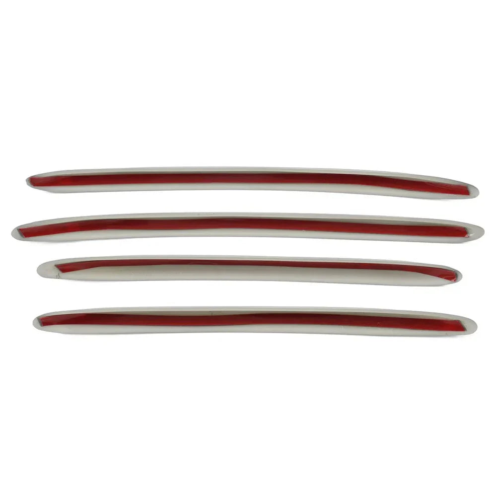 Silver Front Bumper Splitter Fins Spoiler Canards for Benz C-Class (2022-2023)
