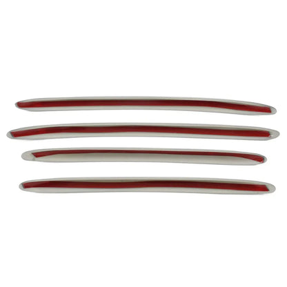 Silver Front Bumper Splitter Fins Spoiler Canards for Benz C-Class (2022-2023)