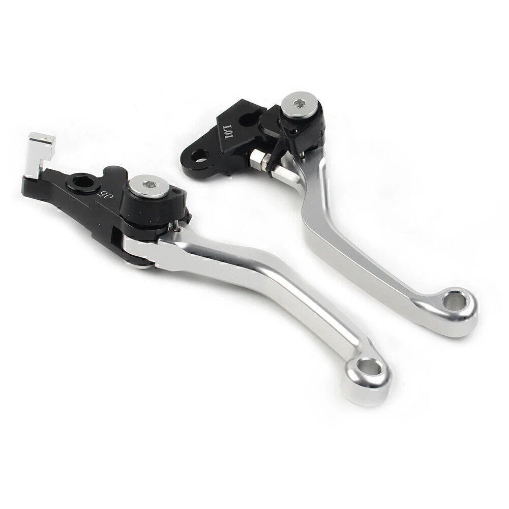 Silver CNC Pivot Brake Clutch Levers for Honda XR250 XR400 (1995-2007)