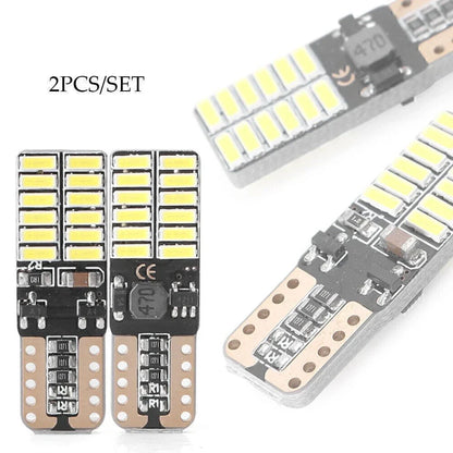T10 24 LED Bulbs for Car Side Marker Lamp W5W - Canbus Error Free (All Years)