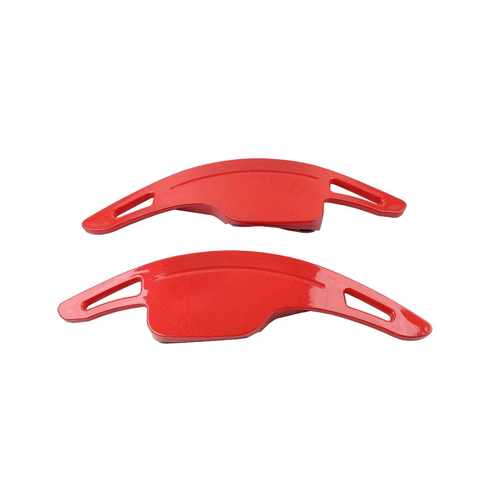 Red Steering Wheel Paddle Shifter Extensions for Chevrolet Camaro Corvette