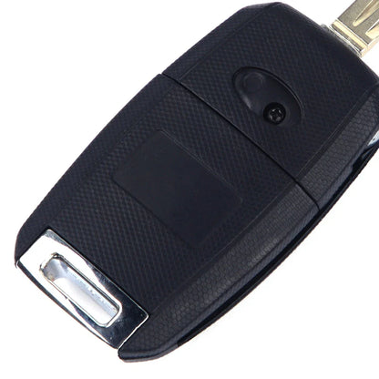 3 Button Flip Key Shell Case Cover + Uncut Blade for Kia K3 Forte Sorento (2014-2020)