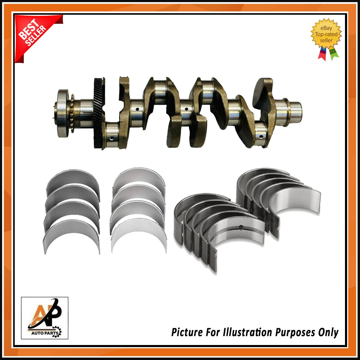 Crankshaft Gear Set with Bearings for Jaguar Land Rover 204DTD (2010–2020)