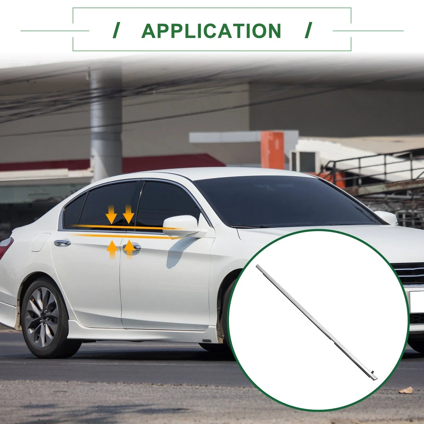 Rear Left Weatherstrip Window Seal for Honda Accord (2003-2007)