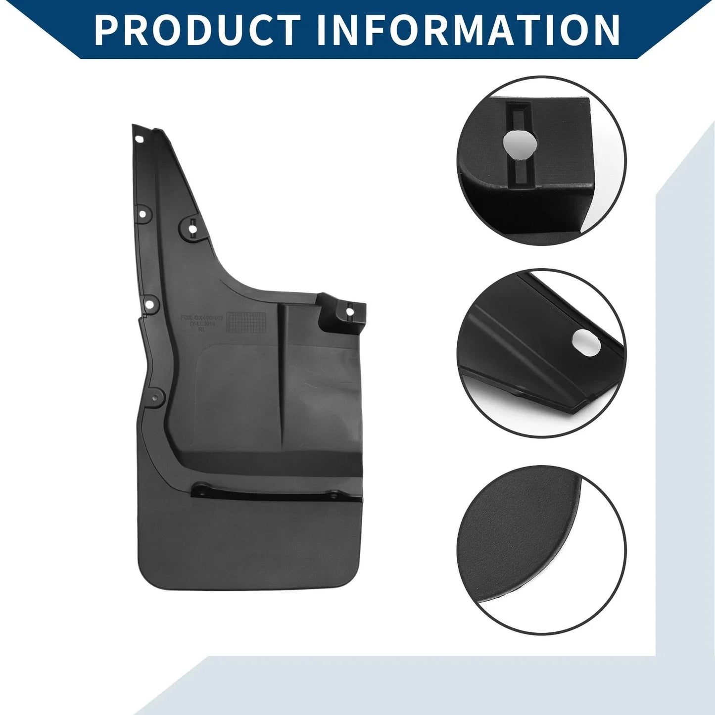 Mud Flaps Splash Guards Set for Lexus GX460 (2014-2021)