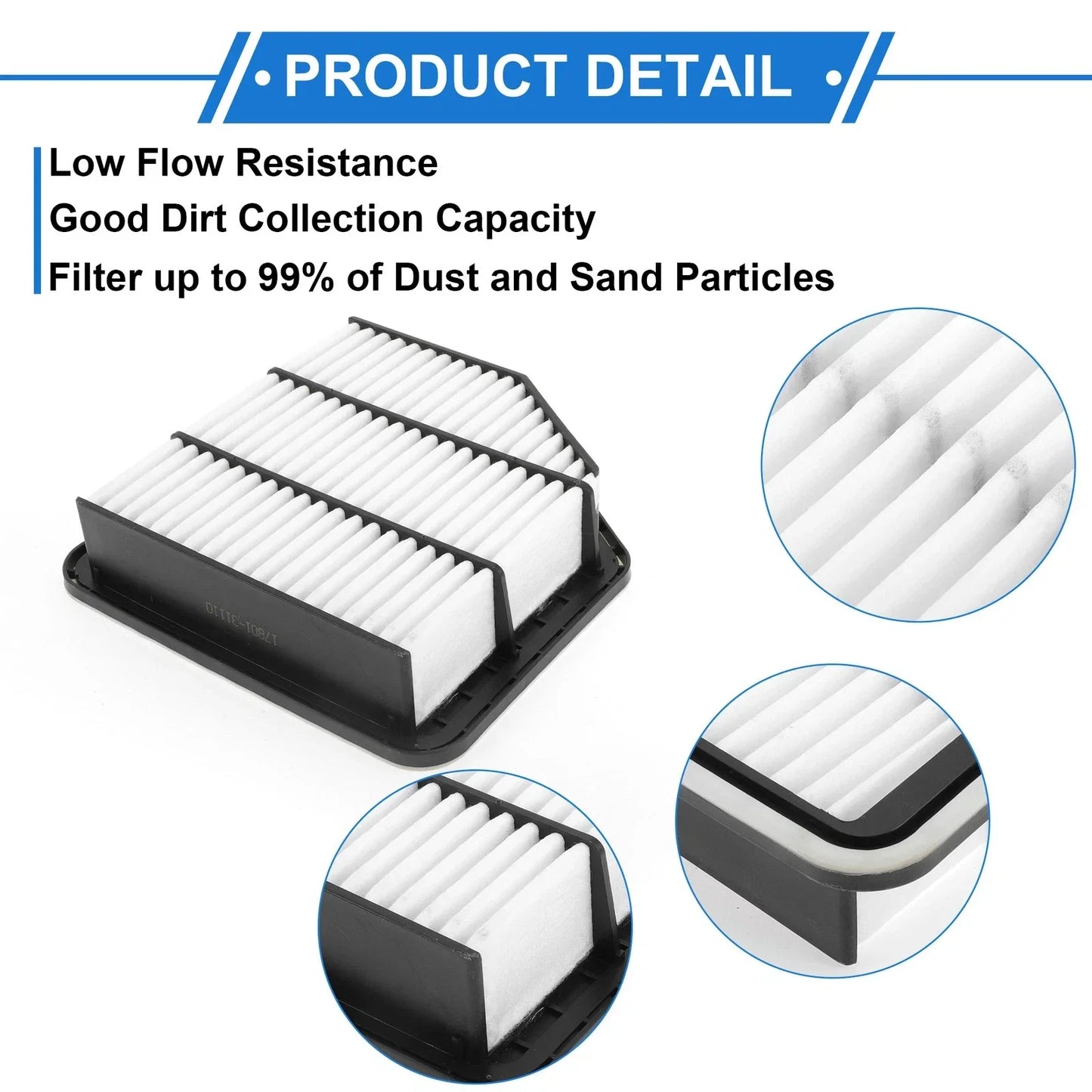 Car Engine Air Filter for Lexus IS250 A/T (2006-2013) - 1 x Quality Filter