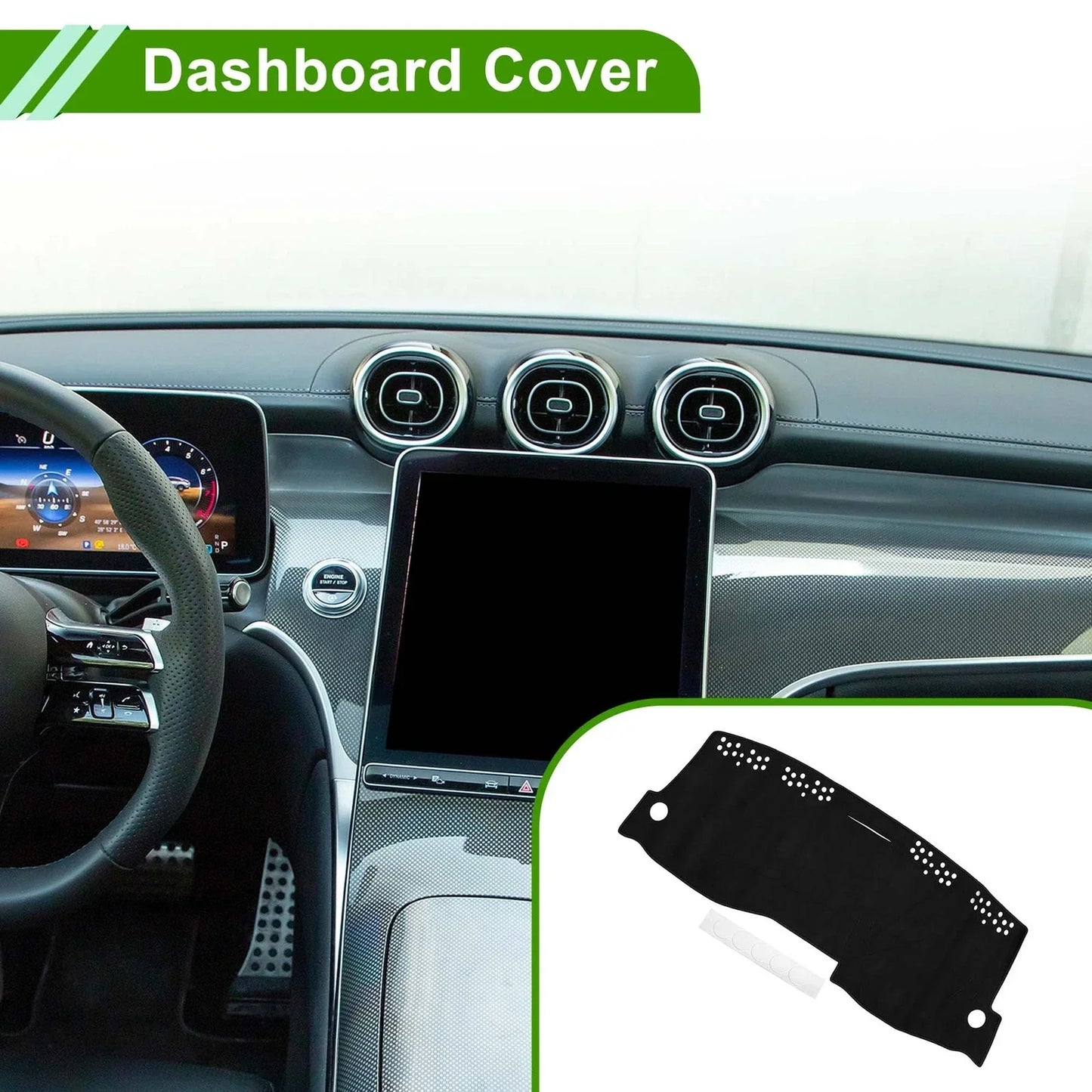 Dashboard Dash Cover Mat for Mercedes Benz W246 B180 B200 B250 B260 (2011-2019)