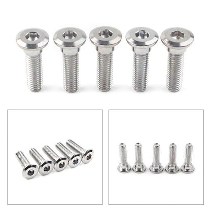 5 x M8x30mm Ti Hex Socket Bolts for Disc Brake Rotor Fasteners