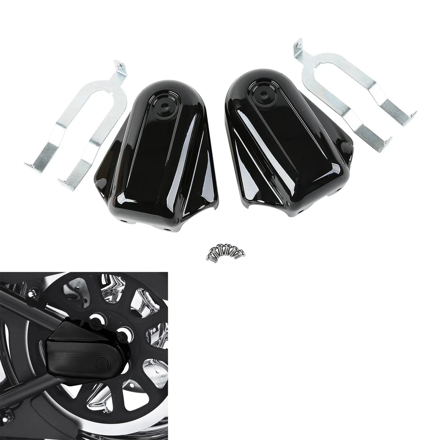 Black Rear Axle Cover for Harley Heritage Softail Classic (2008-2017)