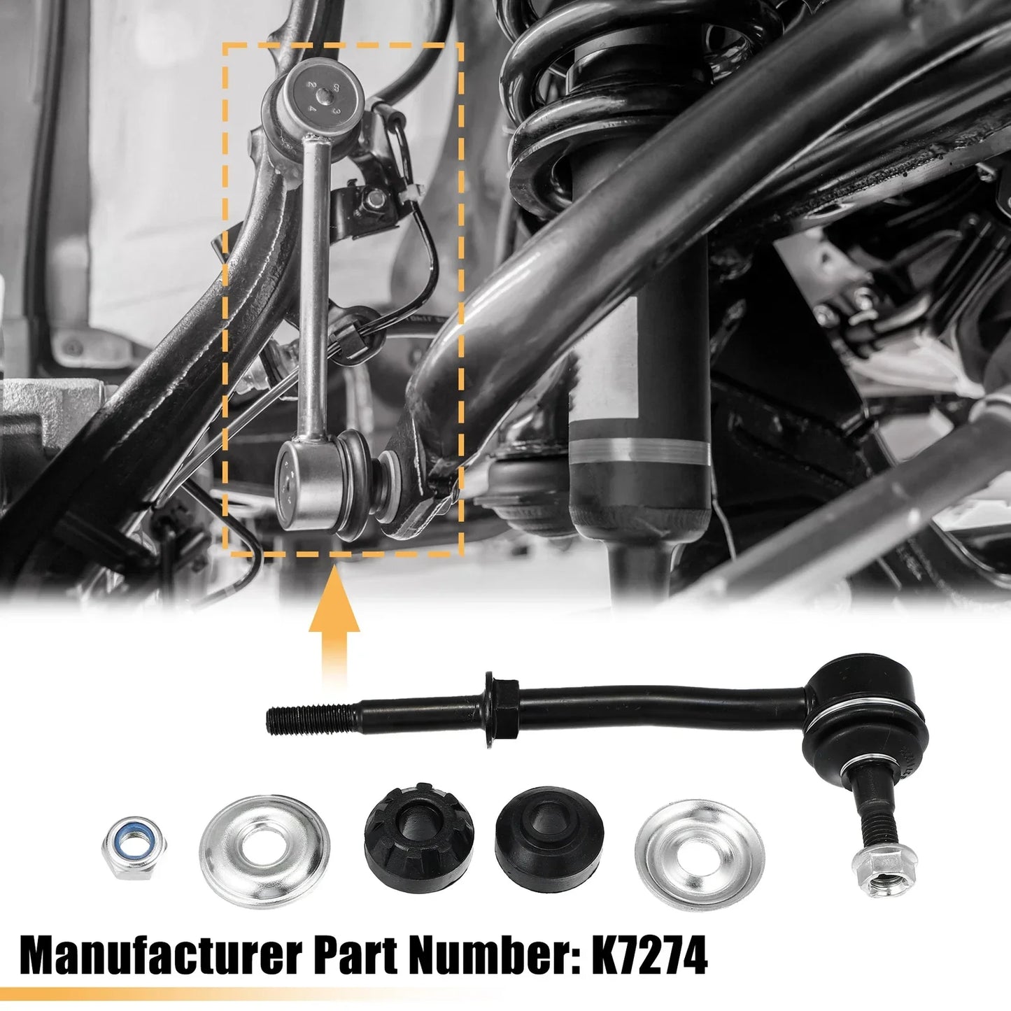 2 x Front Stabilizer Sway Bar Links for Dodge Dakota Durango (1999-2003)