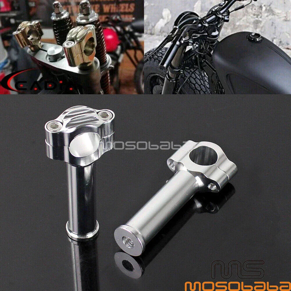 5.5'' Rise Handlebar Riser 1" Clamps for Harley Low Rider, Street Bob