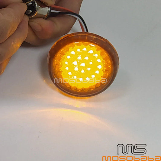 2" LED Turn Signal Lights with 1157 Socket for Harley Touring Softail