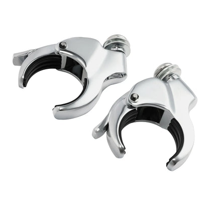 49mm Windshield Bracket Clamps for Harley Street Bob, Low Rider (2014-2025)