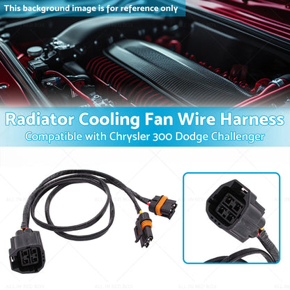 Radiator Cooling Fan Wire Harness for Chrysler 300, Dodge Challenger (2005-2023)