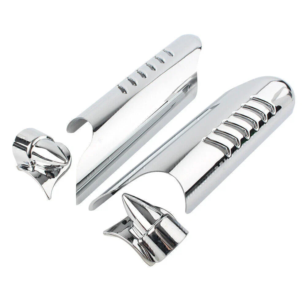 Chrome Fork Lower Leg Deflectors for Harley Touring FLHT (2000-2013)