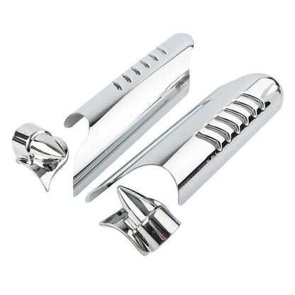 Chrome Fork Lower Leg Deflectors for Harley Touring FLHT (2000-2013)