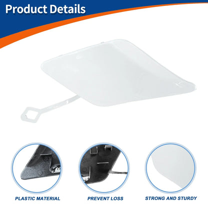 Front Bumper Tow Hook Cap for Mercedes-Benz C250 C350 (2012-2015) White