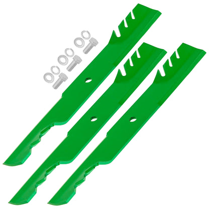Deck Blades w Bolts for Bad Boy Outlaw Rebel Renegade Rogue Revolt Stand-On (61in)