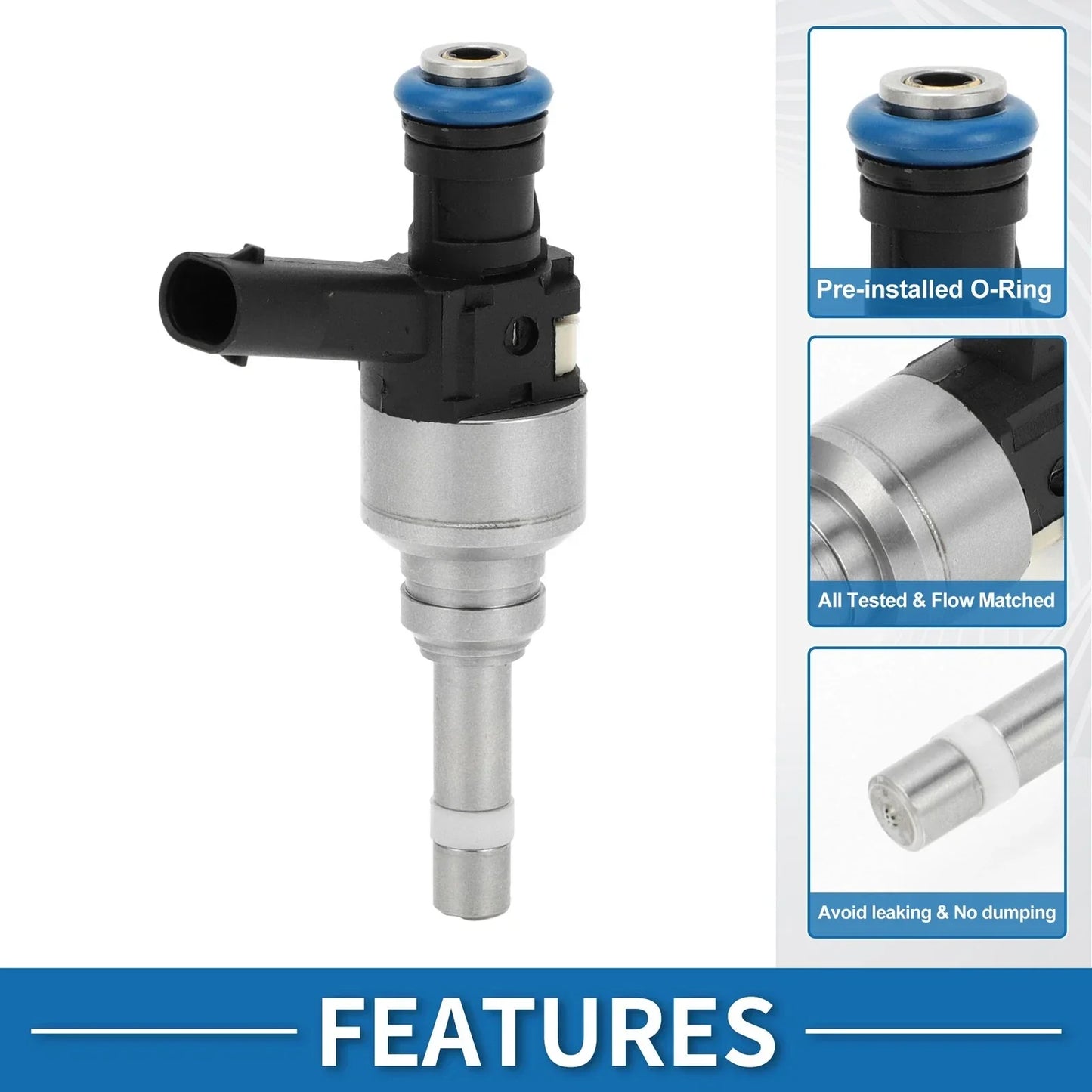 Fuel Injector for Hyundai Santa Fe Sport 2.0T 2013-2016 Black 1 x Unit