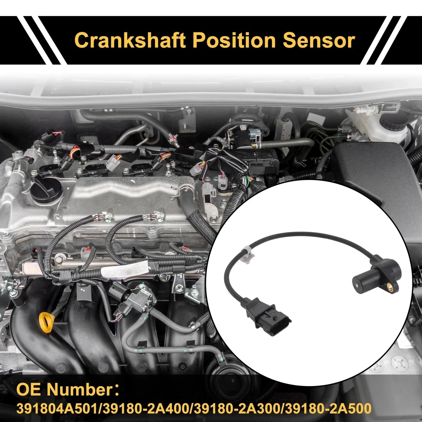Crankshaft Position Sensor for Hyundai i10 1.1 CRDi (2008-2011)