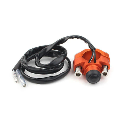 Rotating Bar Clamp Start Stop Kill Switch Button 7/8" for Universal Handlebar